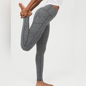 OFFLINE By Aerie High Waisted Warmup Pocket Leggings in Dark Heather Gray